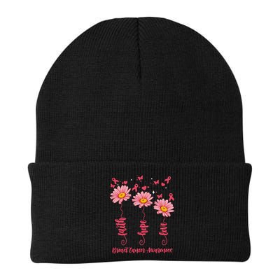 Breast Cancer Faith Hope Love Floral Beanie