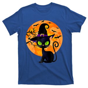 Black Cat Full Moon Halloween Costume Bunch Premium T-Shirt