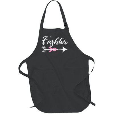 Breast Cancer Fighter funny nursing Full-Length Apron With Pockets