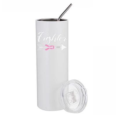 Breast Cancer Fighter funny nursing Stainless Steel Tumbler