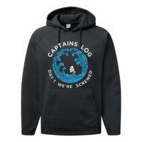 Boat Captain Funny Captains Performance Fleece Hoodie