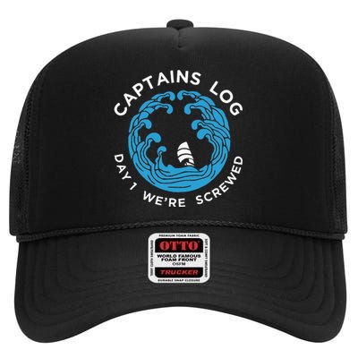 Boat Captain Funny Captains High Crown Mesh Back Trucker Hat