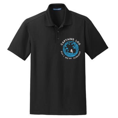 Boat Captain Funny Captains Dry Zone Grid Polo