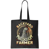 Backyard Chicken Farmer 4th Of July Usa Flag Tote Bag