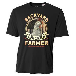 Backyard Chicken Farmer 4th Of July Usa Flag Cooling Performance Crew T-Shirt