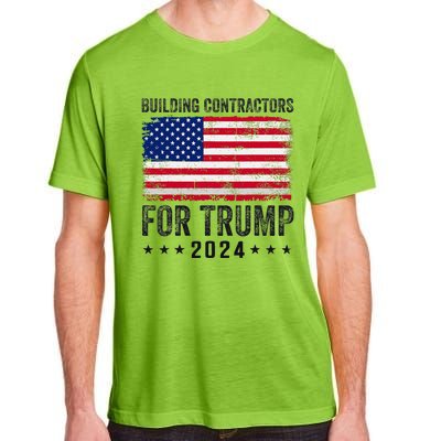 Building Contractors For Trump 2024 Adult ChromaSoft Performance T-Shirt