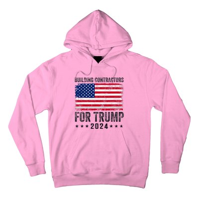 Building Contractors For Trump 2024 Hoodie