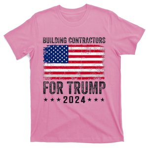 Building Contractors For Trump 2024 T-Shirt