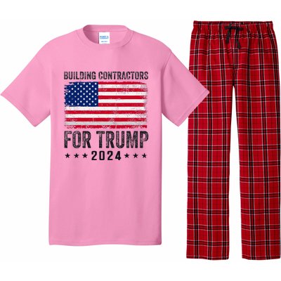 Building Contractors For Trump 2024 Pajama Set