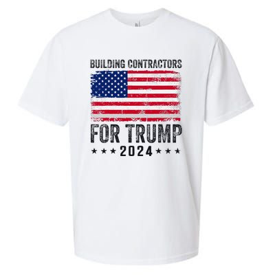 Building Contractors For Trump 2024 Sueded Cloud Jersey T-Shirt