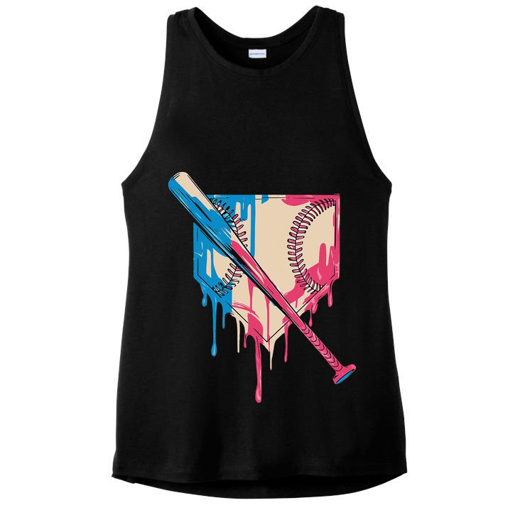 Baseball Cute For Women Ice Cream Cute Baseball Gift Ladies PosiCharge Tri-Blend Wicking Tank