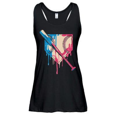 Baseball Cute For Women Ice Cream Cute Baseball Gift Ladies Essential Flowy Tank