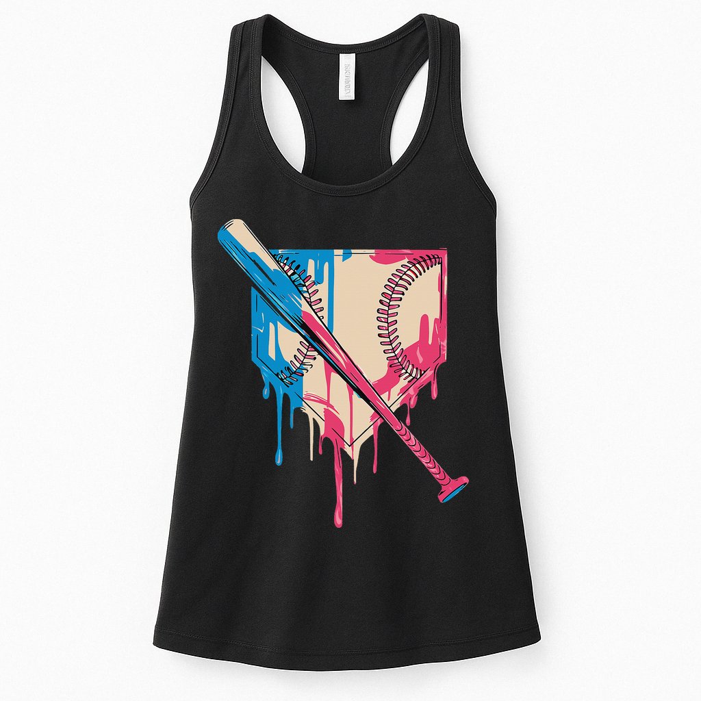 Baseball Cute For Women Ice Cream Cute Baseball Gift Womens Tank Top