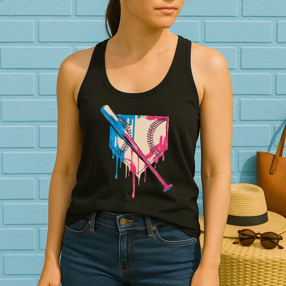 Baseball Cute For Women Ice Cream Cute Baseball Gift Womens Tank Top