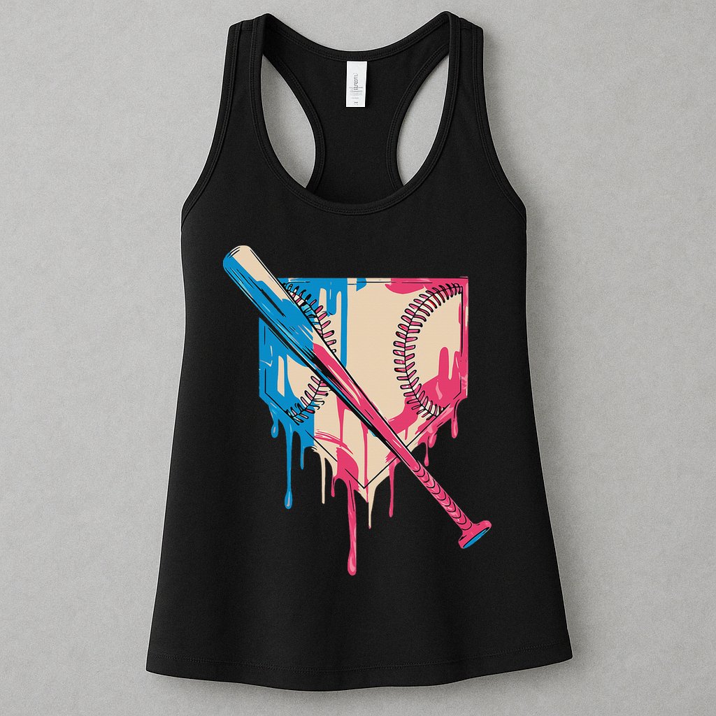 Baseball Cute For Women Ice Cream Cute Baseball Gift Womens Tank Top