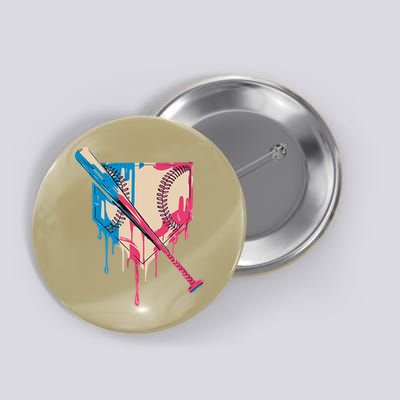 Baseball Cute For Women Ice Cream Cute Baseball Gift Button