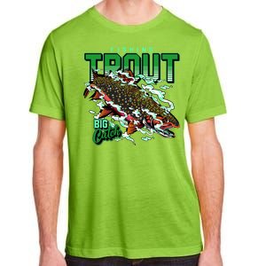 Big Catch Fishing For Trout Adult ChromaSoft Performance T-Shirt