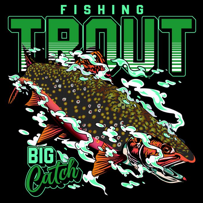Big Catch Fishing For Trout T-Shirt