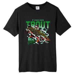 Big Catch Fishing For Trout Tall Fusion ChromaSoft Performance T-Shirt