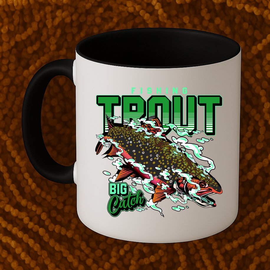 Big Catch Fishing For Trout Mug