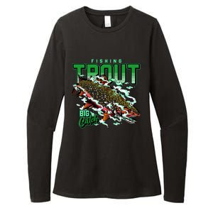 Big Catch Fishing For Trout Womens CVC Long Sleeve Shirt