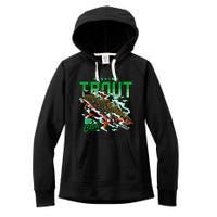 Big Catch Fishing For Trout Women's Fleece Hoodie