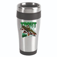 Big Catch Fishing For Trout 16oz Travel Tumbler