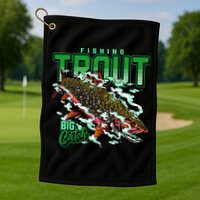 Big Catch Fishing For Trout Golf Towel