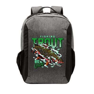 Big Catch Fishing For Trout Vector Backpack
