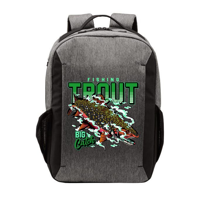 Big Catch Fishing For Trout Vector Backpack