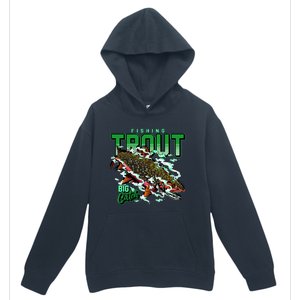 Big Catch Fishing For Trout Urban Pullover Hoodie