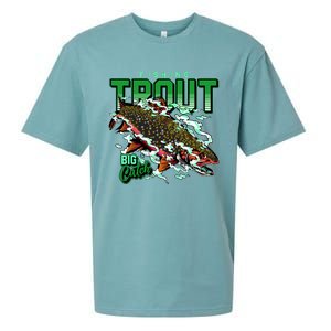 Big Catch Fishing For Trout Sueded Cloud Jersey T-Shirt