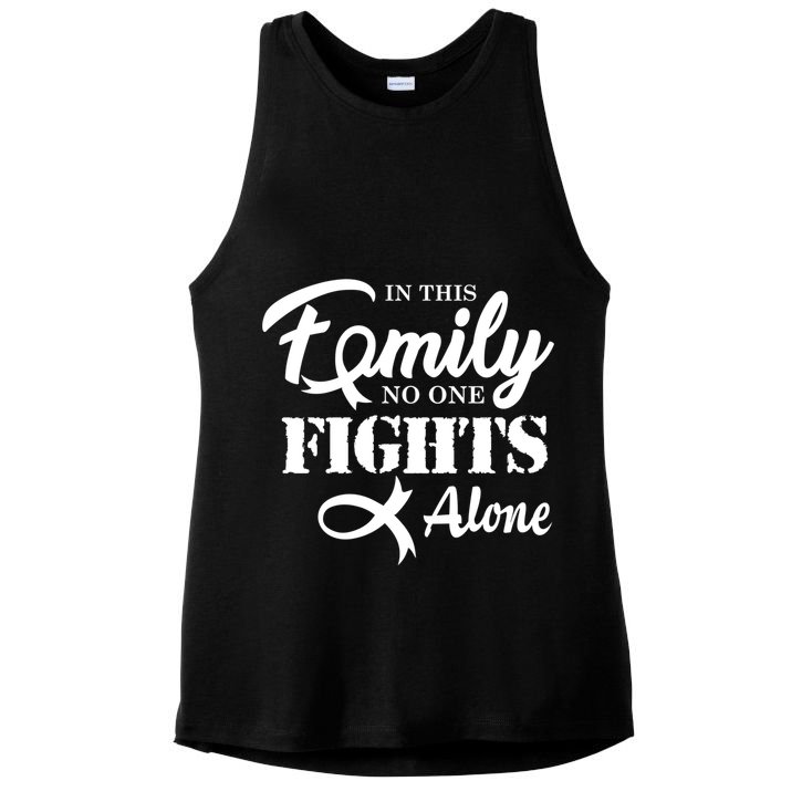 Brain Cancer Fight Cancer Ribbon Cool Gift Ladies PosiCharge Tri-Blend Wicking Tank