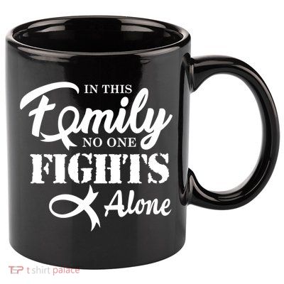 Brain Cancer Fight Cancer Ribbon Cool Gift 11oz C Handle Ceramic Mug