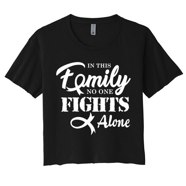 Brain Cancer Fight Cancer Ribbon Cool Gift Crop Top