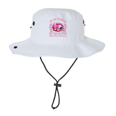 Breast Cancer Football In October We Wear Legacy Cool Fit Booney Bucket Hat