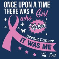 Breast Cancer Fight Cancer Ribbon Drawstring Bag
