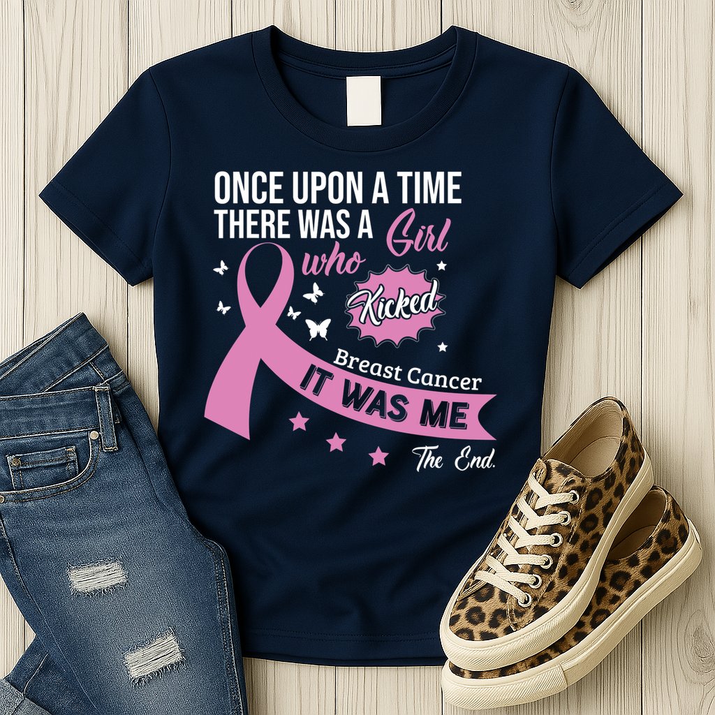 Breast Cancer Fight Cancer Ribbon Womens T-Shirt