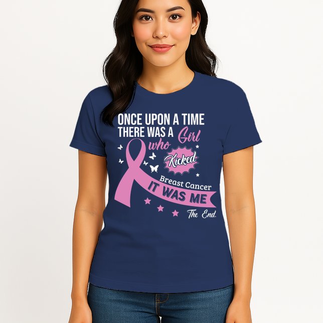 Breast Cancer Fight Cancer Ribbon Womens T-Shirt