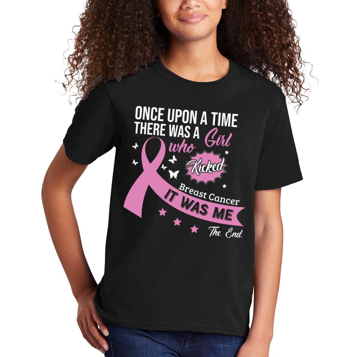 Breast Cancer Fight Cancer Ribbon Kids T-Shirt