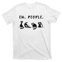 black cat funny wo ew people meowy cat lovers T-Shirt