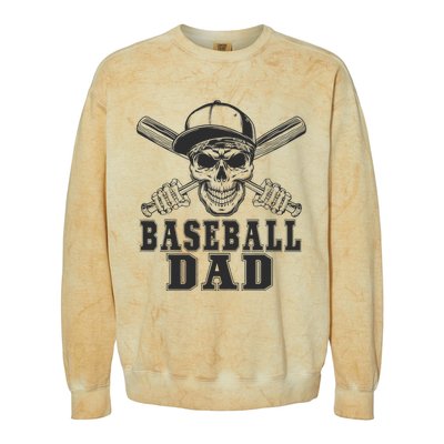 Baseball Clothes For Dad Coach For FatherS Day Baseball Fan Colorblast Crewneck Sweatshirt