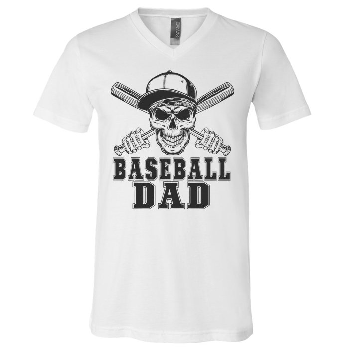 Baseball Clothes For Dad Coach For FatherS Day Baseball Fan V-Neck T-Shirt