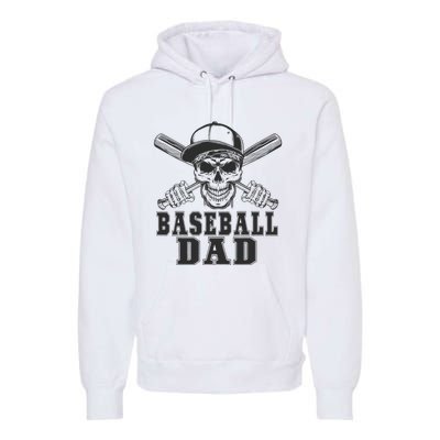 Baseball Clothes For Dad Coach For FatherS Day Baseball Fan Premium Hoodie