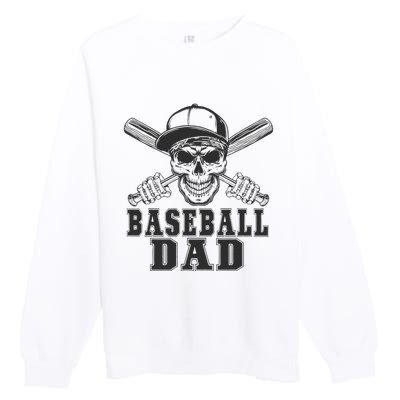 Baseball Clothes For Dad Coach For FatherS Day Baseball Fan Premium Crewneck Sweatshirt