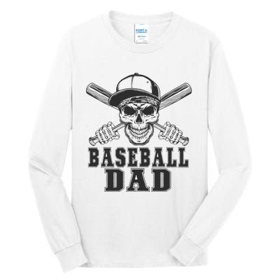 Baseball Clothes For Dad Coach For FatherS Day Baseball Fan Tall Long Sleeve T-Shirt