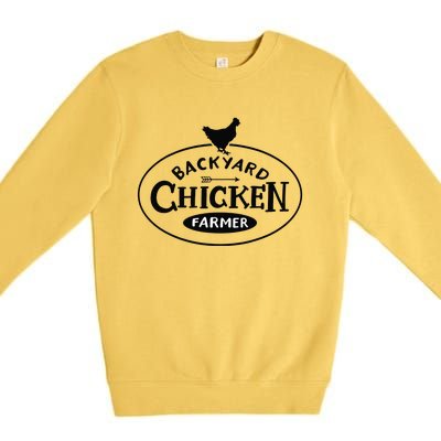 Backyard Chicken Farmer Chicken Lover Cute Premium Crewneck Sweatshirt