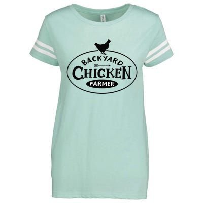 Backyard Chicken Farmer Chicken Lover Cute Enza Ladies Jersey Football T-Shirt