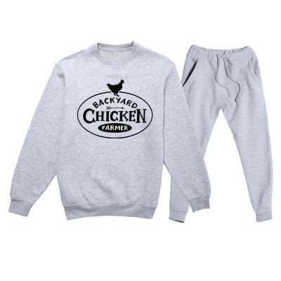 Backyard Chicken Farmer Chicken Lover Cute Premium Crewneck Sweatsuit Set