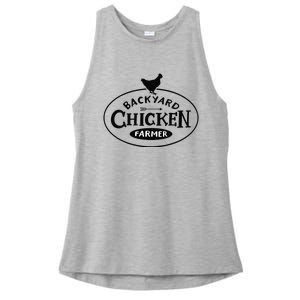 Backyard Chicken Farmer Chicken Lover Cute Ladies PosiCharge Tri-Blend Wicking Tank